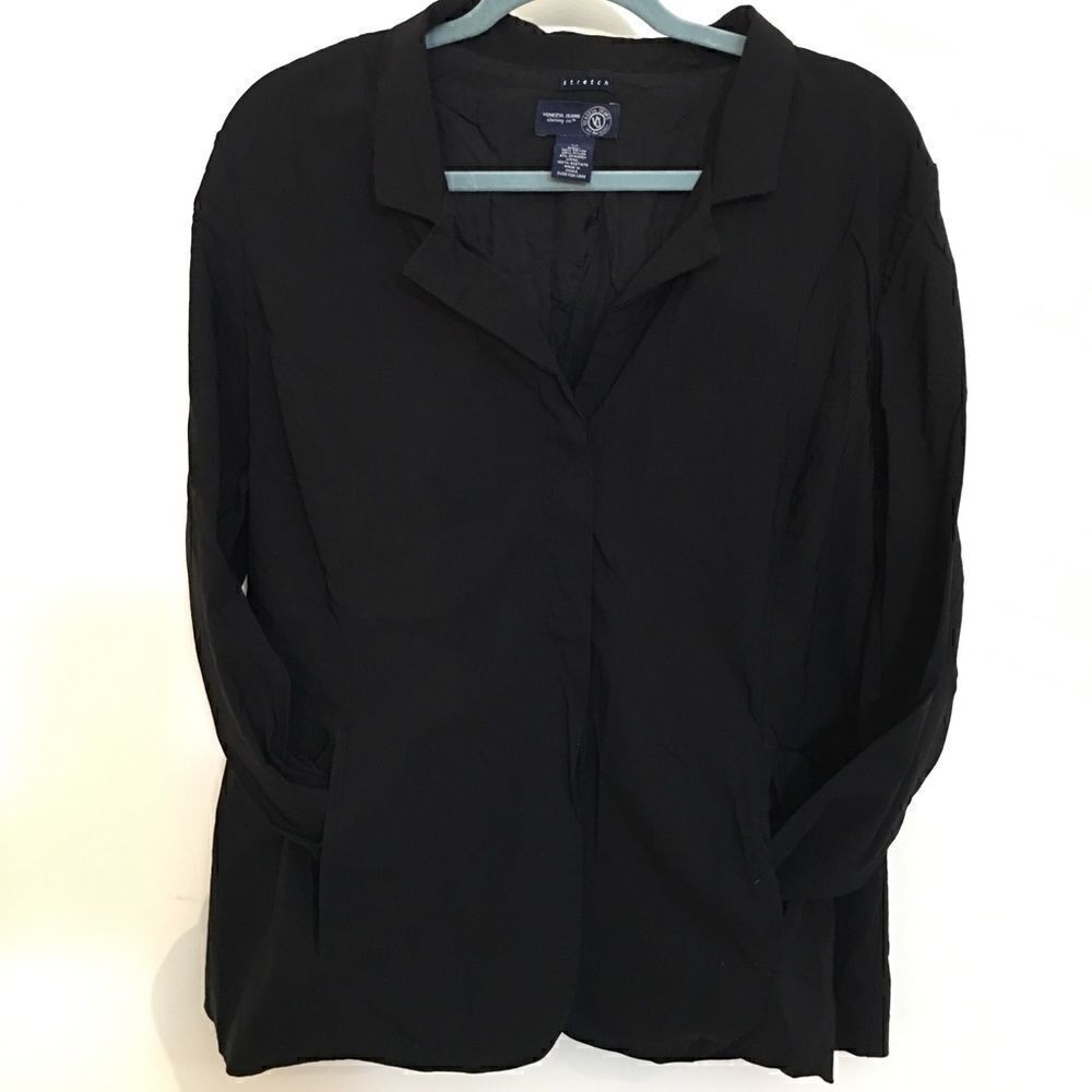 Venezia Spandex stretch shirt blazer/ pockets